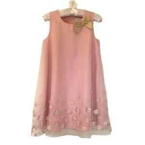 CAMILLA Floral Embroidered ShimmerTulle Dress